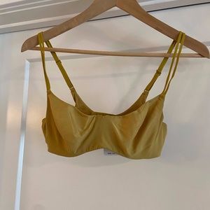 Free People Yellow Zoey Underwire Bra Size 32C